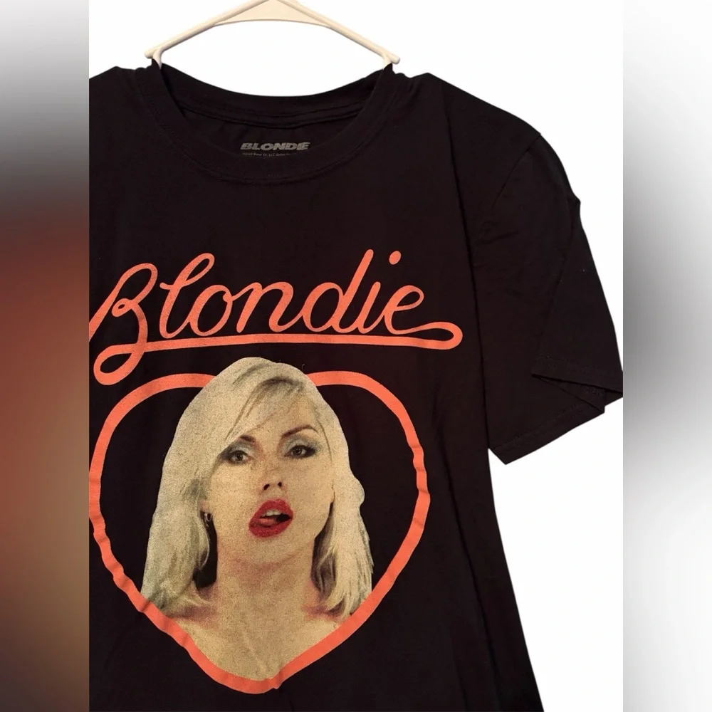 Blondie Womens Heart Face Cotton Boyfriend T-Shirt Size Small - Picture 4 of 5